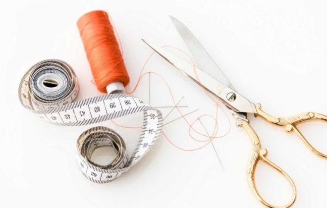 Thread and scissors